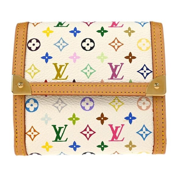 Louis Vuitton Multicolor Porte Monnaie Billet Cartes Credit M92983 TH0095 144424 - Picture 1 of 8